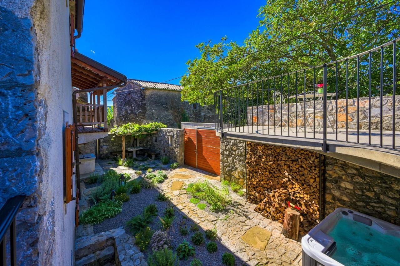 Villa Karst House Zan Pliskovica With Private Pool Dutovlje Exterior foto